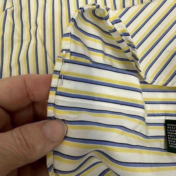 Lauren Ralph Lauren Men’s Striped Non-Iron Dress Shirt - Size 16 32/33 - Picture 9 of 9